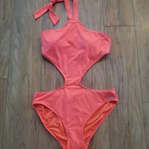Vince Camuto Pop  Coral 1 Piece Swimsuit 12